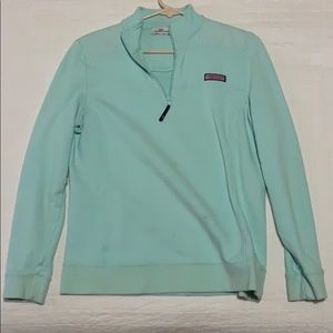 Vineyard vines teal half zip